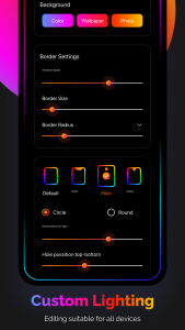 اسکرین شات برنامه Edge Colors - Lighting Colors 1