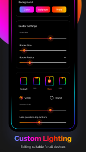 اسکرین شات برنامه Edge Flashing Colors, Lighting 6