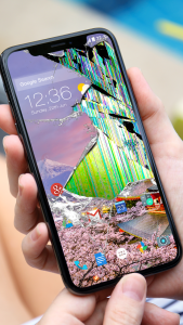 اسکرین شات 1 برنامه Broken Screen Prank: Cracked