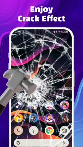 اسکرین شات 1 برنامه Broken Screen 4K Funny Pranks