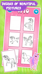 اسکرین شات بازی Unicorn Kids Coloring Book 2