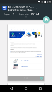 اسکرین شات 3 برنامه Brother Print Service Plugin