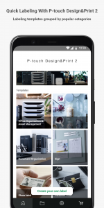 اسکرین شات برنامه P-touch Design&Print 2 2