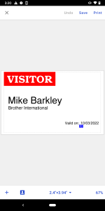 اسکرین شات 2 برنامه Brother iPrint&Label