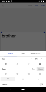 اسکرین شات 3 برنامه Brother iPrint&Label