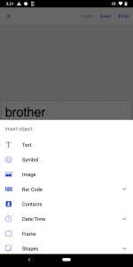 اسکرین شات 4 برنامه Brother iPrint&Label