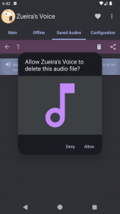 اسکرین شات برنامه Zueira’s Voice: Text to Speech 5