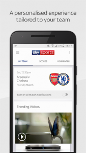 اسکرین شات برنامه Sky Sports Football Score Centre 3