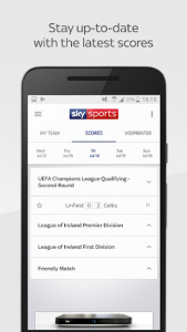 اسکرین شات برنامه Sky Sports Football Score Centre 2