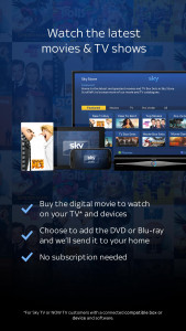 اسکرین شات برنامه Sky Store: The latest movies and TV shows 1