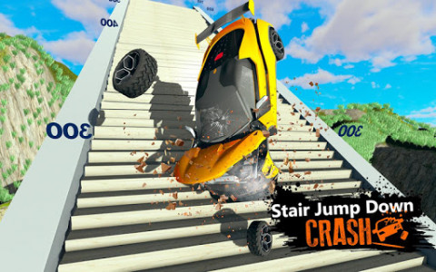 اسکرین شات بازی Car Crash Beam  Drive Sim: Death Stairs Jump Down 4
