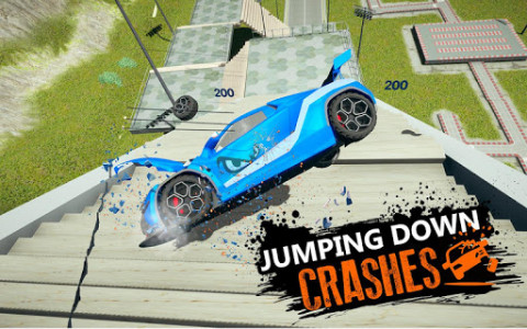 اسکرین شات بازی Car Crash Beam  Drive Sim: Death Stairs Jump Down 5