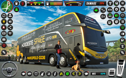 اسکرین شات بازی Euro Coach Bus Game Driving 3D 1