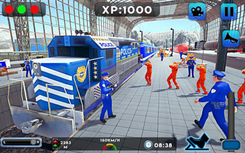 اسکرین شات بازی US Police Train Games 2019: Pr 1