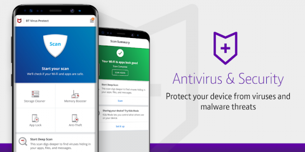 اسکرین شات برنامه BT Virus Protect: Mobile Anti-Virus & Security App 1