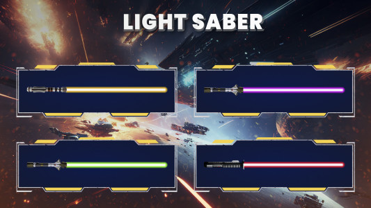 اسکرین شات برنامه Lightsaber & Gun Simulator 4