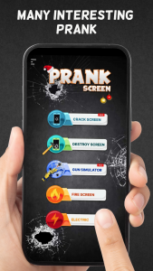 اسکرین شات 1 برنامه Broken Screen 4K Funny Pranks