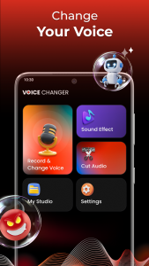 اسکرین شات 1 برنامه Voice Changer - Voice Effects
