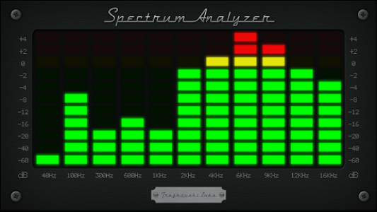 اسکرین شات برنامه Spectrum Analyzer 5