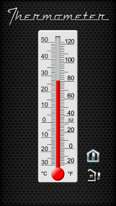 اسکرین شات برنامه Thermometer - Indoor & Outdoor 1