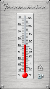 اسکرین شات برنامه Thermometer - Indoor & Outdoor 3