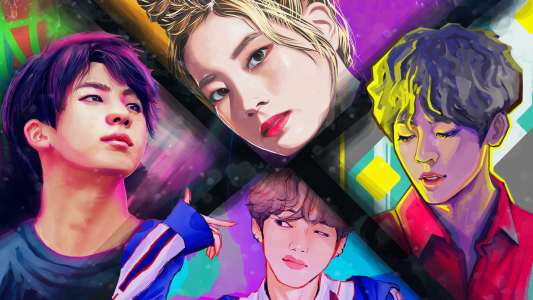 اسکرین شات بازی Kpop Paint by Numbers BT21 2