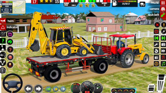 اسکرین شات بازی Indian Tractor Game Farming 3D 1