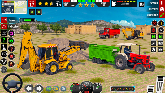 اسکرین شات بازی Indian Tractor Game Farming 3D 2