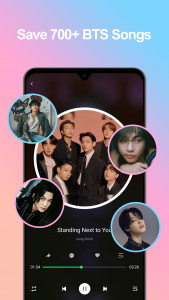 اسکرین شات 2 برنامه BTS Songs - Offline Music