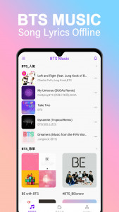 اسکرین شات برنامه BTS Songs - Offline Music 3