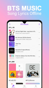 اسکرین شات 3 برنامه BTS Songs - Offline Music