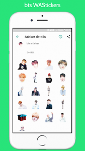 اسکرین شات برنامه WAStickerApps -BTS kpop Stickers for Whatsapp 4