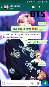 اسکرین شات برنامه WAStickerApps -BTS kpop Stickers for Whatsapp 5