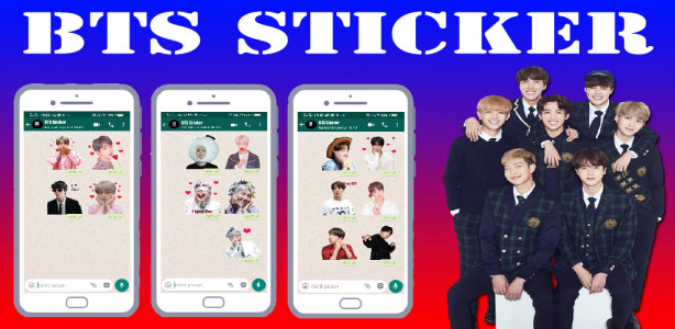 اسکرین شات برنامه BTS WAStickerApps - BTS Sticker pack apps 1