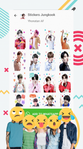 اسکرین شات برنامه BTS WAStickerApps - Stickers Idol for Whatsapp 5