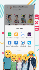 اسکرین شات برنامه BTS WAStickerApps - Stickers Idol for Whatsapp 3