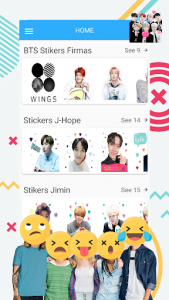 اسکرین شات برنامه BTS WAStickerApps - Stickers Idol for Whatsapp 1