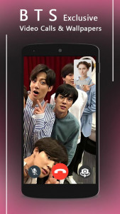 اسکرین شات 1 برنامه BTS LIVE - BTS Fake Video Call