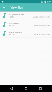 اسکرین شات 7 برنامه M4A Audio Compressor