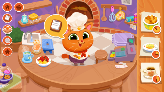 اسکرین شات 1 بازی Bubbu Restaurant - My Cat Game