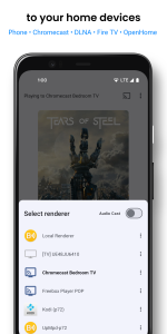 اسکرین شات 2 برنامه BubbleUPnP for DLNA/Chromecast
