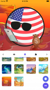 اسکرین شات 3 برنامه Countryballs Stickers