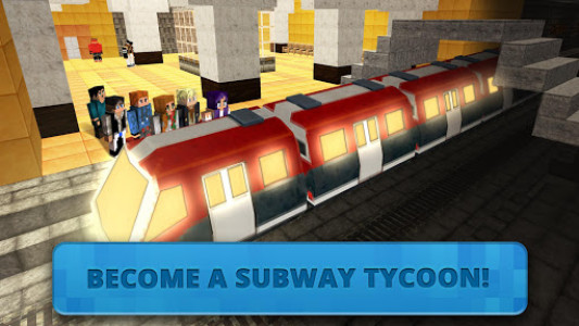 اسکرین شات بازی Subway Craft: Build Big City & Ride Block Train 3D 2