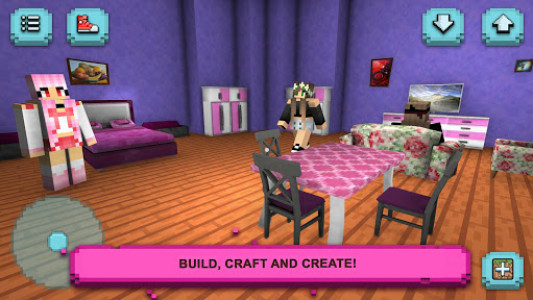اسکرین شات بازی Girls World Exploration: Crafting & Building 1