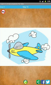 اسکرین شات برنامه Learn to draw planes for Kids 3
