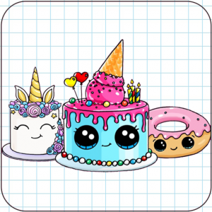 اسکرین شات برنامه How To Draw Cute Cakes 7