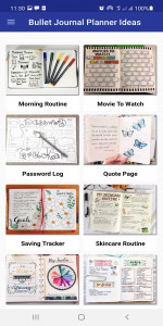 اسکرین شات برنامه Bullet Journal Planner Ideas 1