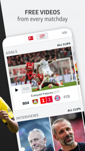 اسکرین شات برنامه Bundesliga Official App 2