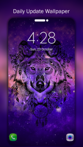 اسکرین شات برنامه Galaxy Wolf Wallpapers 4K UHD 6