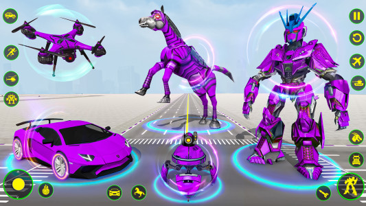 اسکرین شات برنامه Horse Robot: Car Robot Games 8